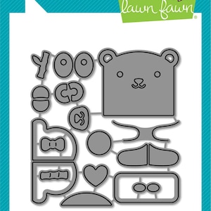 Lawn Fawn-stand-alone die-tiny geschenkdoos add-on panda en beer