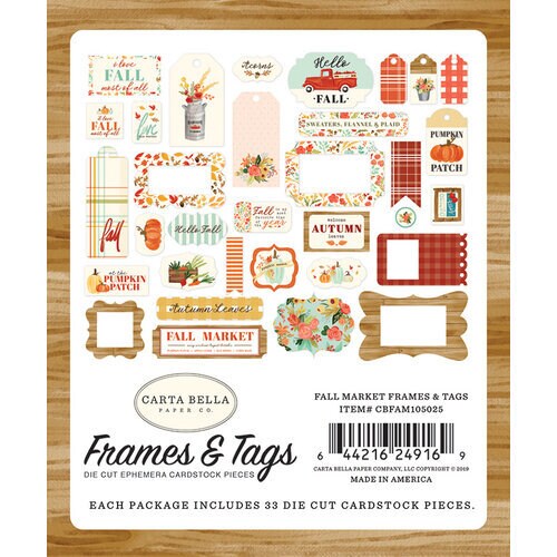 Carta Bella Paper - Fall Market Collection - Ephemera ...