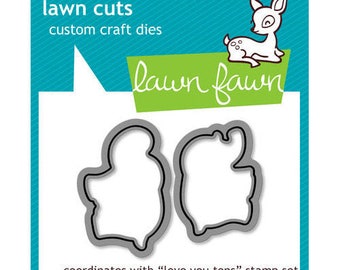 Lawn Fawn - Lawn Cuts - Dies - Love You Tons