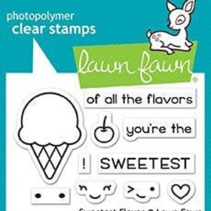 Lawn Fawn - Tampons acryliques transparents - Saveur la plus douce