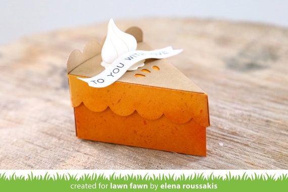 Lawn Fawn Cake Slice Box Pie Add-On  ̹ ˻