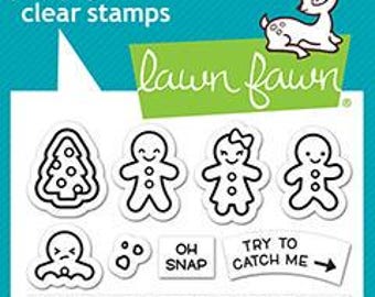 Lawn Fawn-Clear Stamps-Tiny Gingerbread