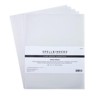 Spellbinders-Vellum Sheets from the Card Shoppe Essentials Collection