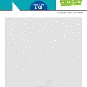 Lawn Fawn - Snowy Sky stencil