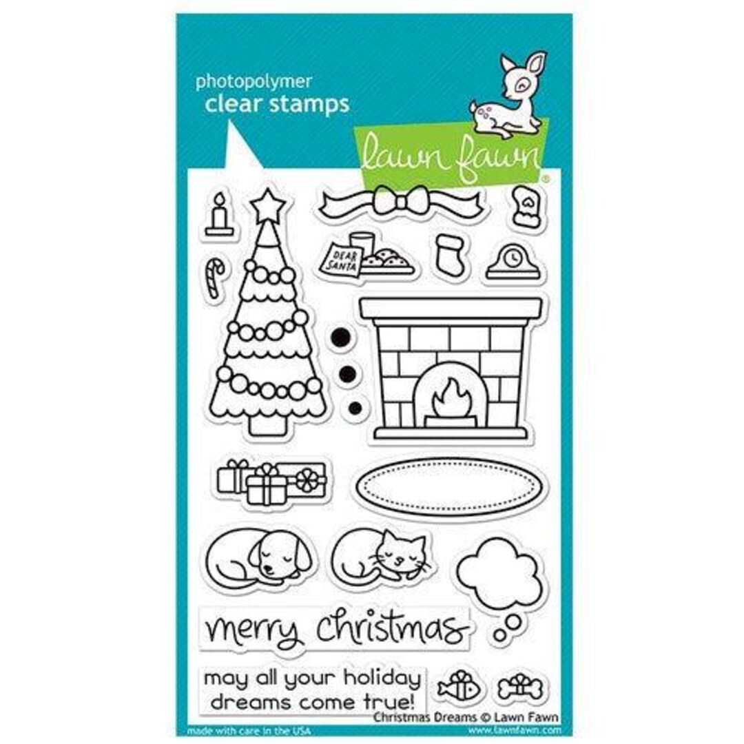 Lawn Fawn - Clear Photopolymer Stamps - Christmas Dreams - Etsy