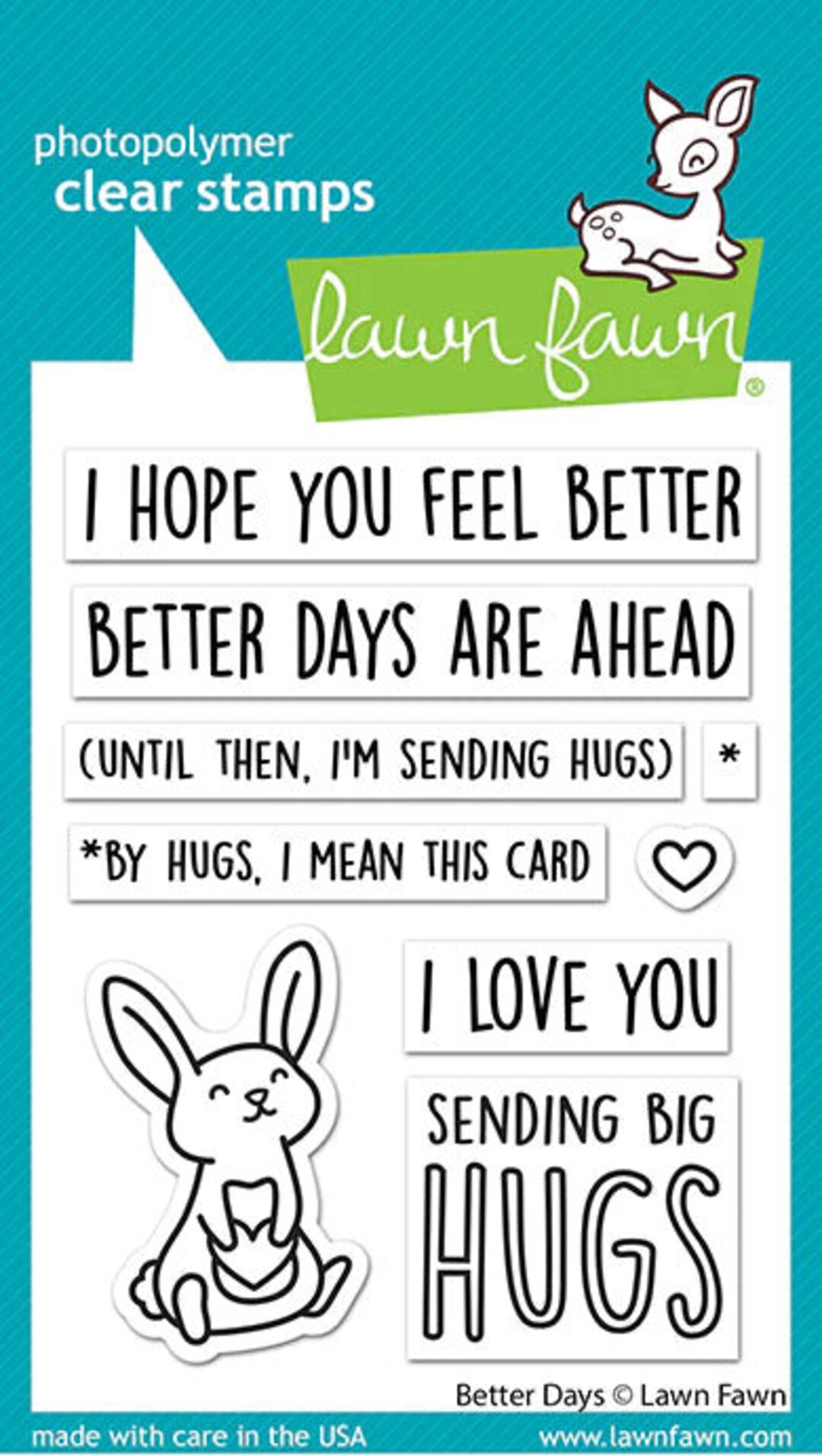 Lawn Fawn - Clear Photopolymer Stamps - Better Days - Etsy