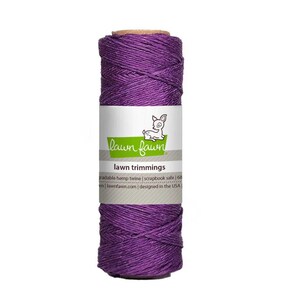 Lawn Fawn - Recortes de césped - cordel de cáñamo morado