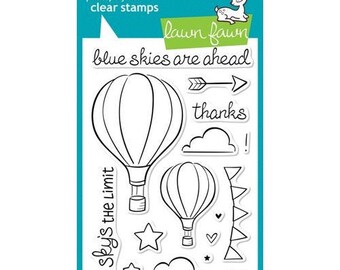 Lawn Fawn - Clear Photopolymer Stamps - Blue Skies