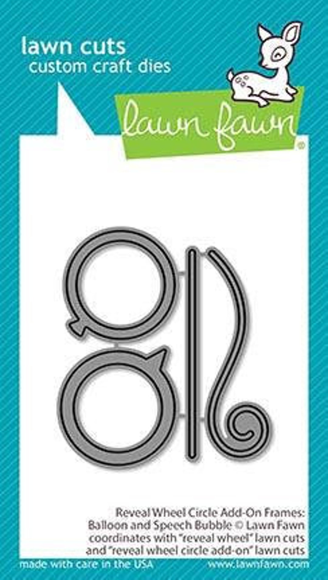 Lawn Fawn - Reveal Wheel Circle Add-on Frames: Balloon and Speech ...