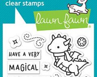 Lawn Fawn-Clear Stamps-Winter Dragon