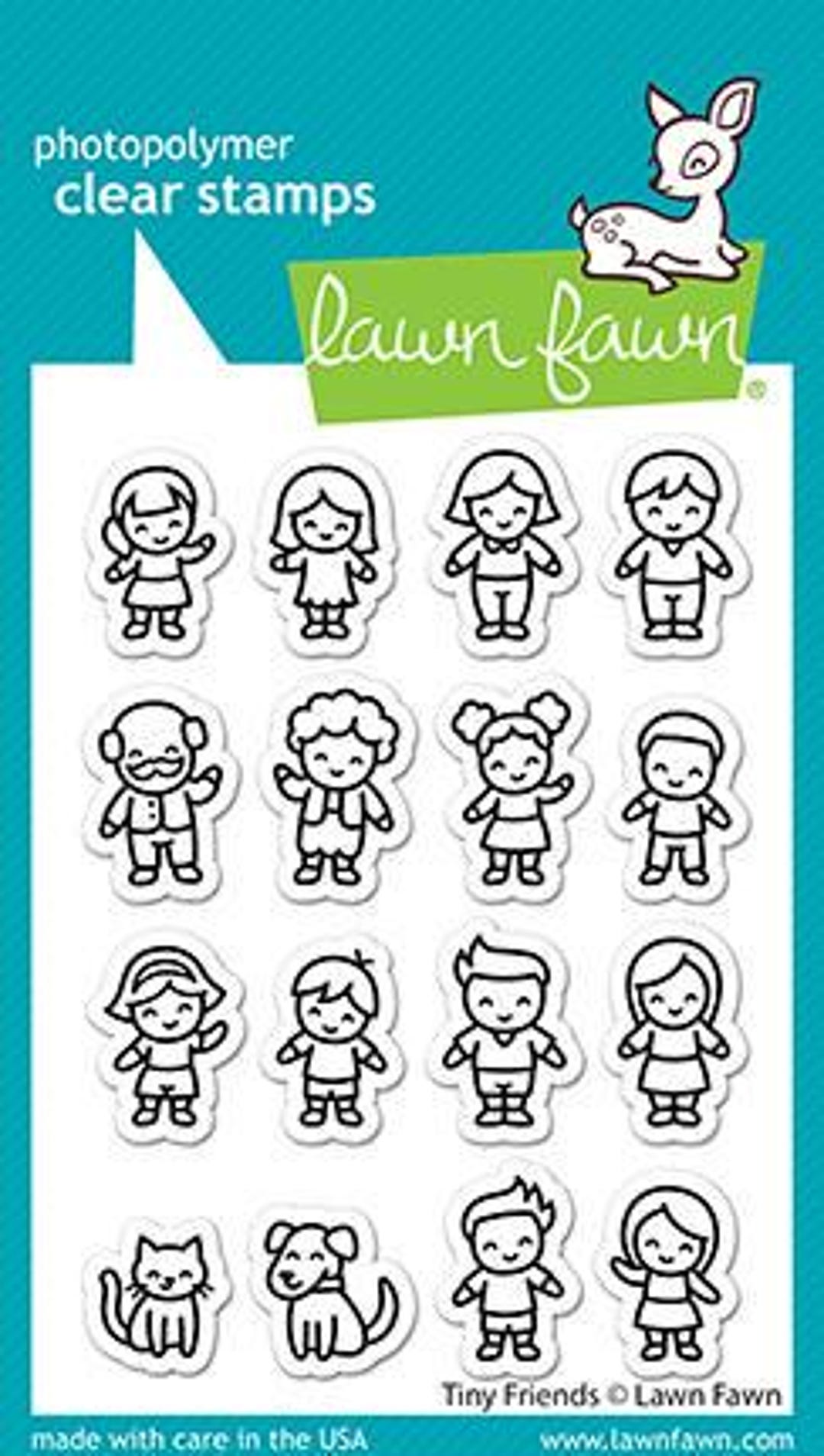 Lawn Fawn - Clear Photopolymer Stamps - Tiny Friends - Etsy