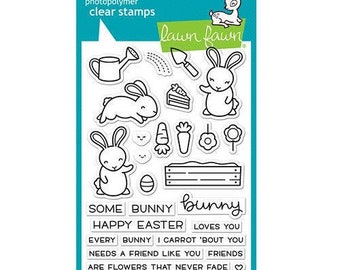 Lawn Fawn - Clear Acrylic Stamps - Some Bunny