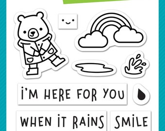Lawn Fawn - here for you bear - clear stamp set