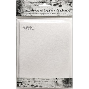 Tim Holtz - Distress Cracked Leather Cardstock - 4.25 x 5.5 sheets