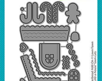 Lawn Fawn-Lawn Cuts-Dies-Build-A-House  Gingerbread Add-on