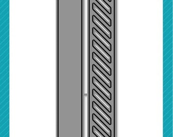 Lawn Fawn - diagonal stripes border lawn cuts - lawn cuts
