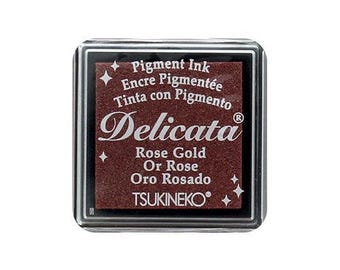 Tsukineko - Delicata-inktkubus - roségoud