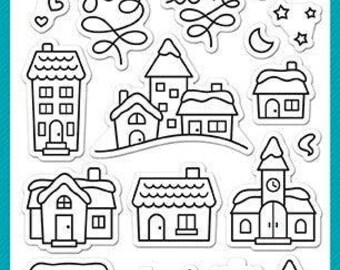 Lawn Fawn - Clear Stamps-  Winter Village