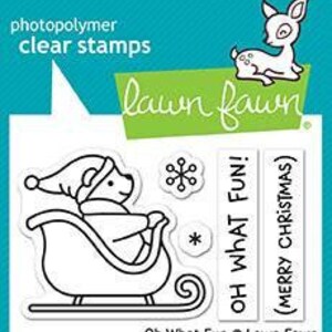 Lawn Fawn - Tampons photopolymère transparents - Oh What fun