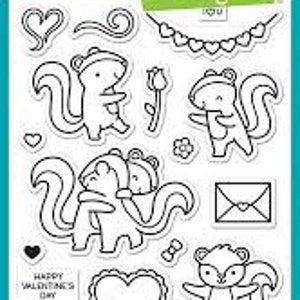 Lawn Fawn - Sellos transparentes - Aroma con amor