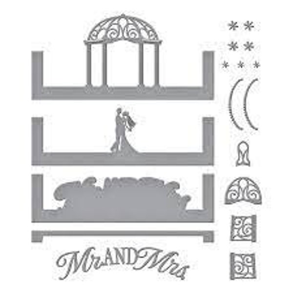 Spellbinders-Make A Scene by Becca Feeken-Wedding Bliss Scene