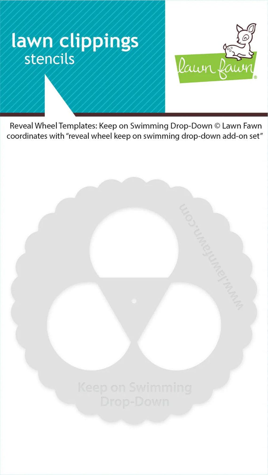 Lawn Fawn - Reveal Wheel Templates: Keep on Swimming Drop-down - Lawn ...