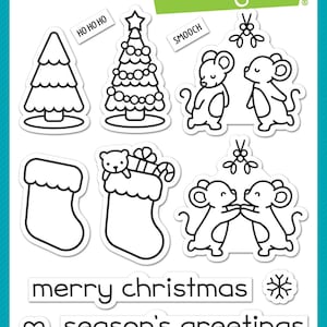 Lawn Fawn - christmas before &#39;n afters - clear stamp set