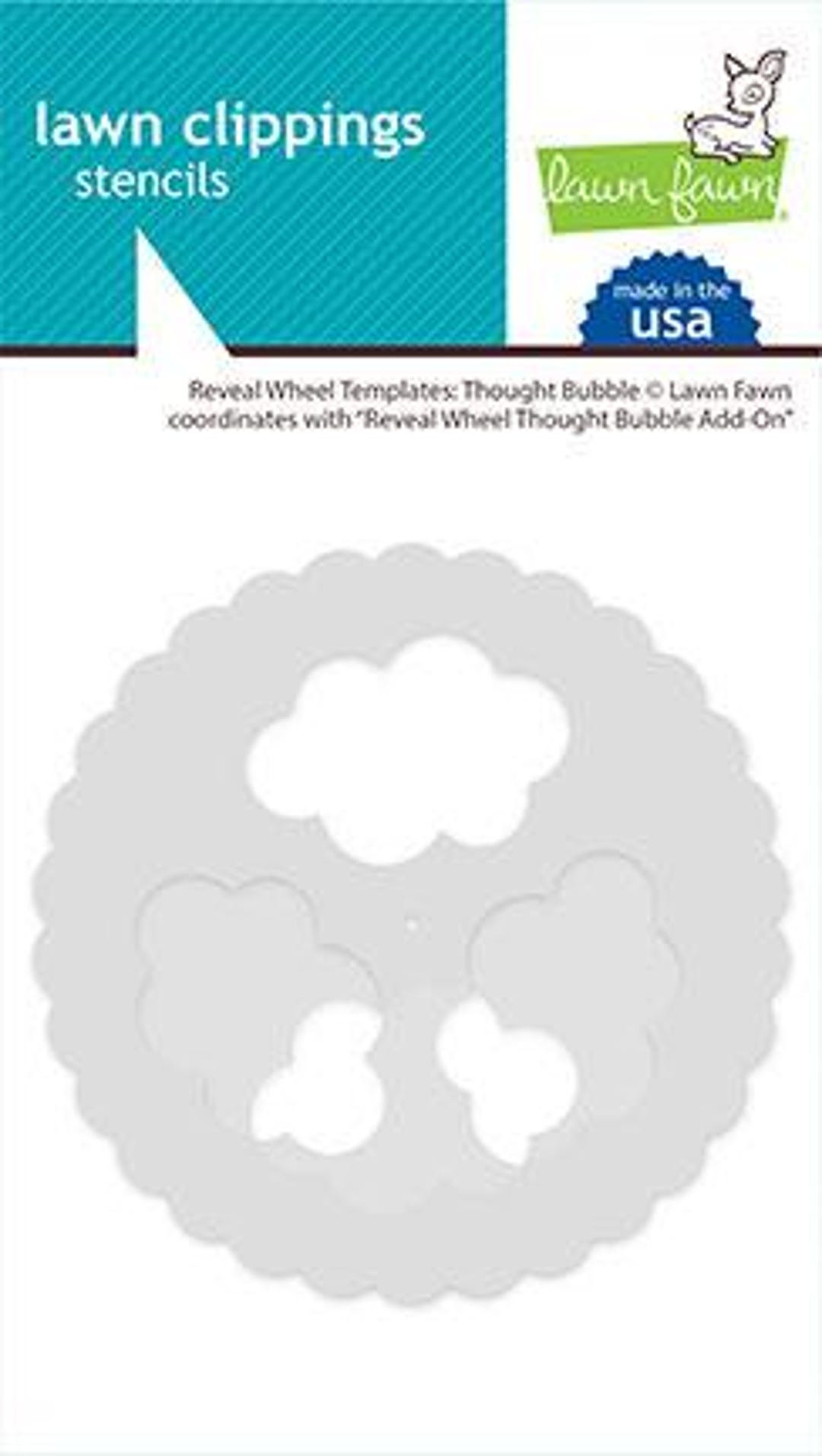 Lawn Fawn - Lawn Cuts - Reveal Wheel Templates - Thought Bubble - Etsy