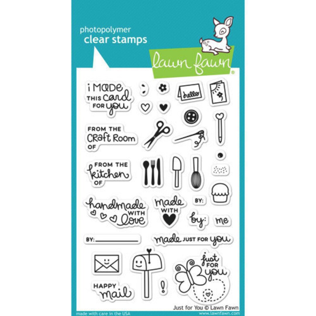 Lawn Fawn - Clear Photopolymer Stamps - Just for You - Etsy