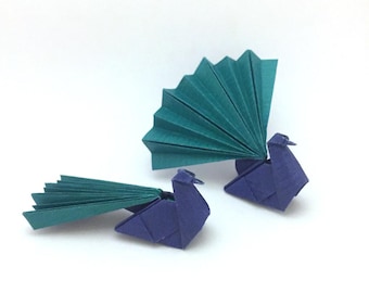 Origami Pfau Anleitung (PDF Download von Vektorbildern)