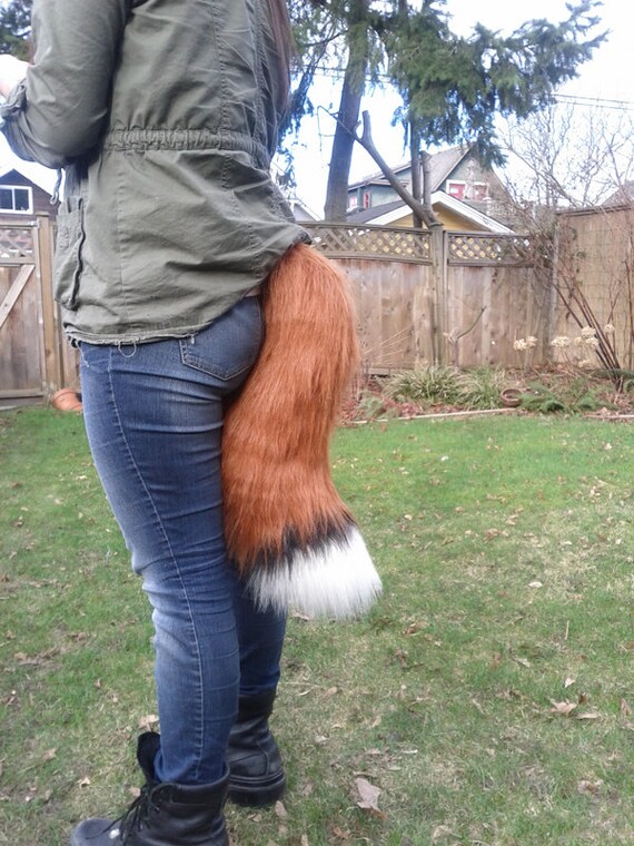 Items similar to Fox Costume tails 2 styles with or without ears on Etsy