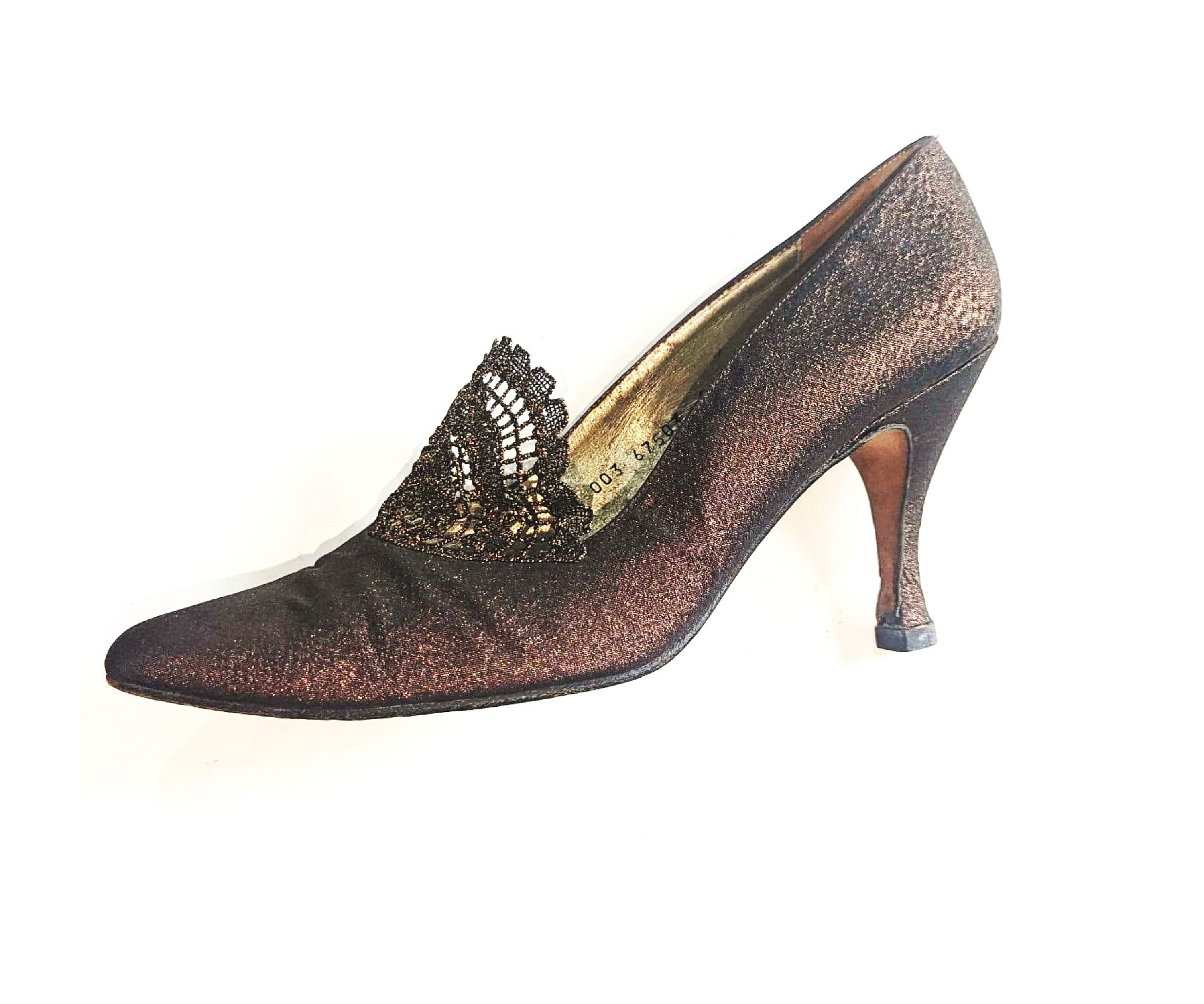 Bronze cheap evening shoes