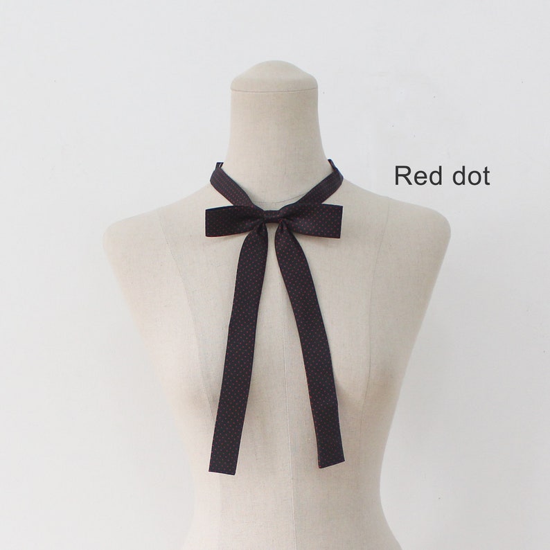 6 colors ribbon tieNavy neck tie for womanweddingSkiny Etsy