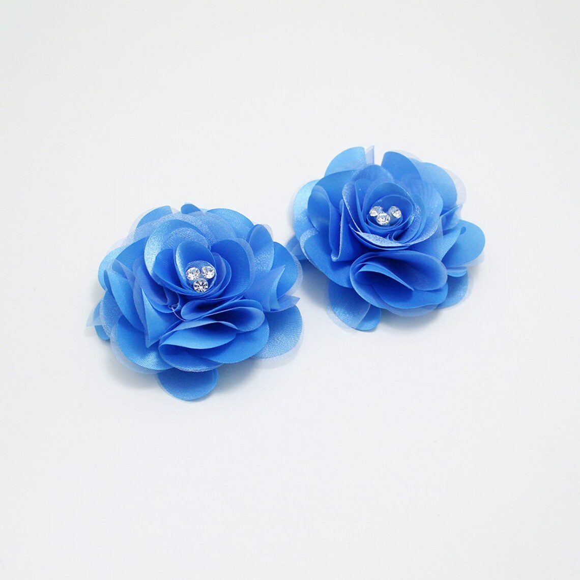 Detachable Royal Blue Bridal Shoe Clipsshoe Clips Light Blue Etsy