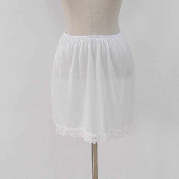 white slip skirts