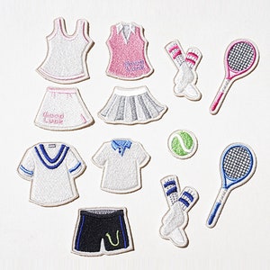 Tennis Patch Eisen auf Sew On Kleidung Gesticktes Abzeichen Aufbügler
