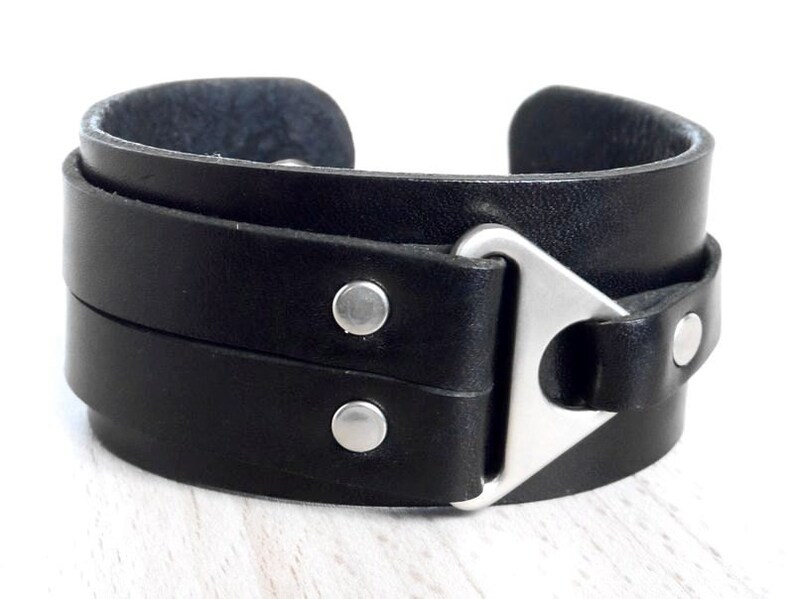 Genuine Leather Wristband Leather Bracelet Men Women Leather | Etsy