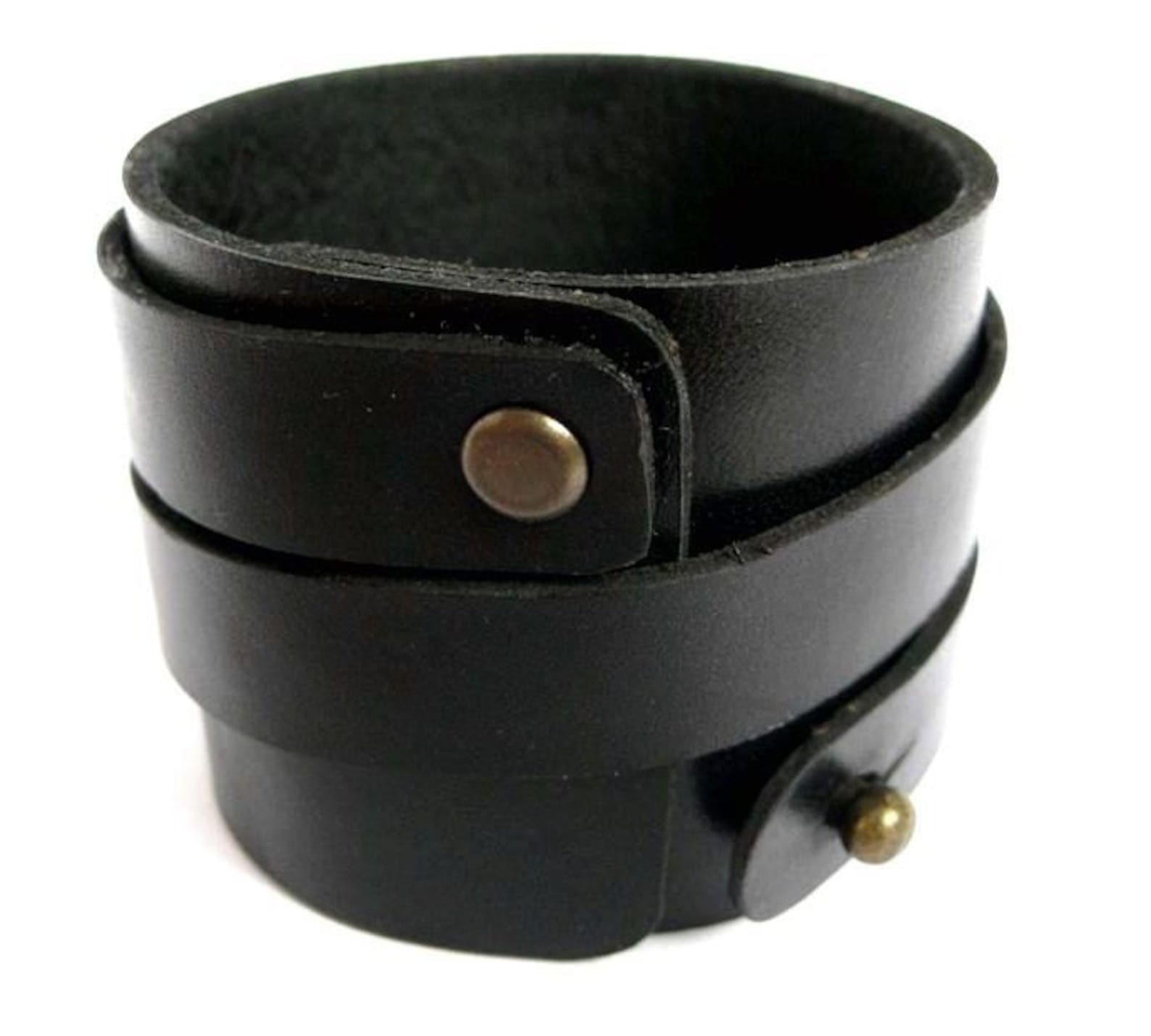 Genuine Leather Wristband Leather Wide Bracelet Men Women Etsy