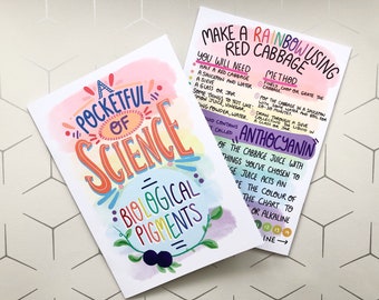 Biological Pigments Zine: Rainbow Science, Red Cabbage Indicator