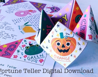 Spooky Nature Facts Fortune Teller: Halloween Party Game (Digital Download)