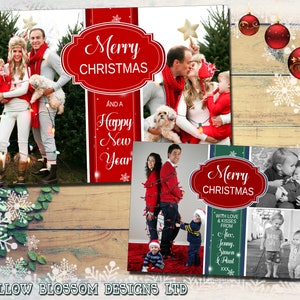 10 Cartes de vœux photo de Noël personnalisées Garçons Filles Jumeaux Famille Unisexe Merci Message Notes Enfants Joyeux Noël & Bonne Année