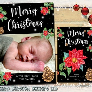 10 Personalisierte Weihnachtskarte Weihnachtsfoto Klappkarte Notizen Kinderfoto Oder keine Karten Familie Freunde Ihn Ihre Großeltern niedlichen Weihnachtsstern