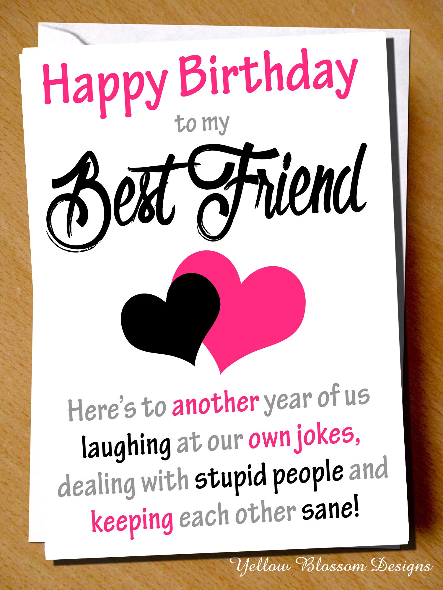 Funny Insult Birthday Card - From One Massive C*nt To Another - Profanity Humor Greeting Card For Best Friend, Brother, Colleague