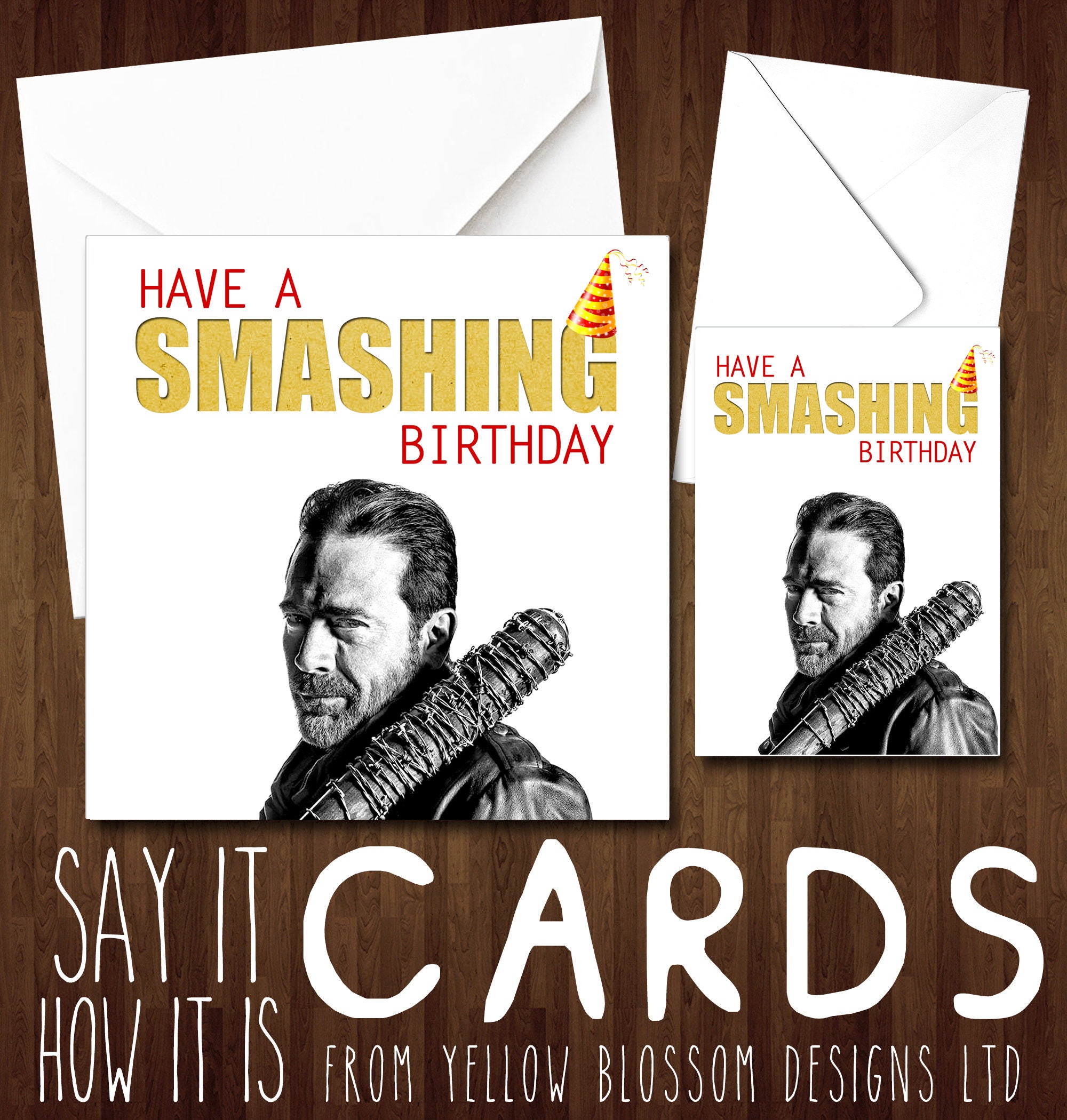 The Walking Dead Negan Presents Personalised Birthday Card