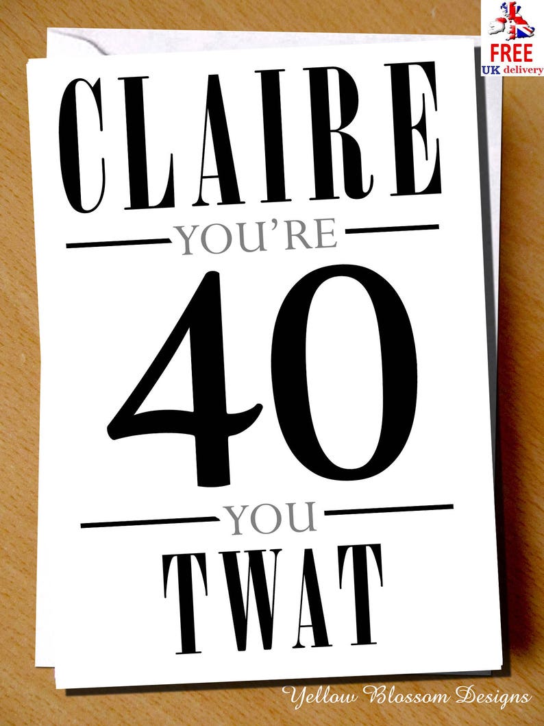 PERSONALISED Funny Insulting Birthday Card Insult Best Friend Etsy