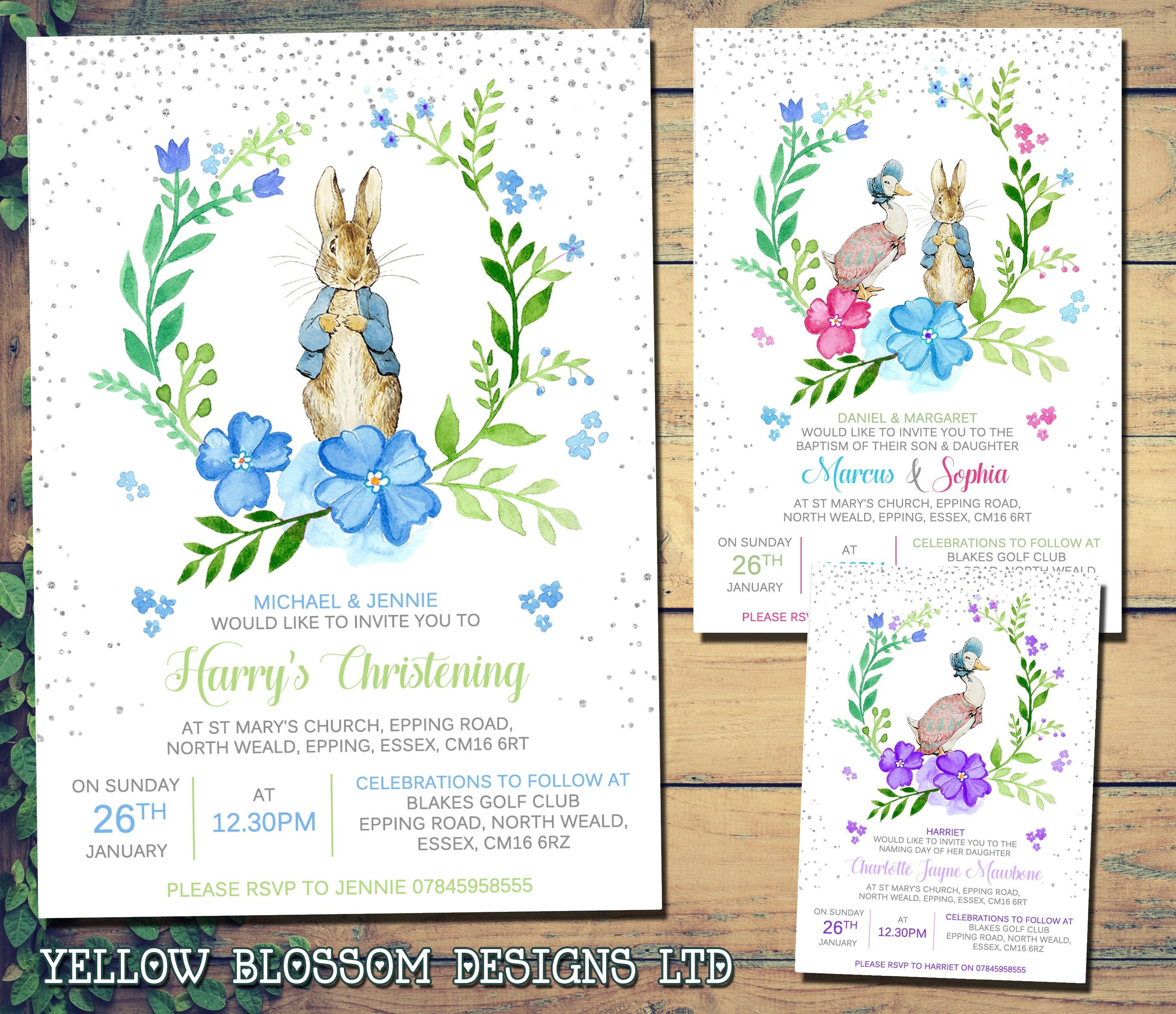 10 Cute Birthday Party Invitation Cards Customised | Etsy