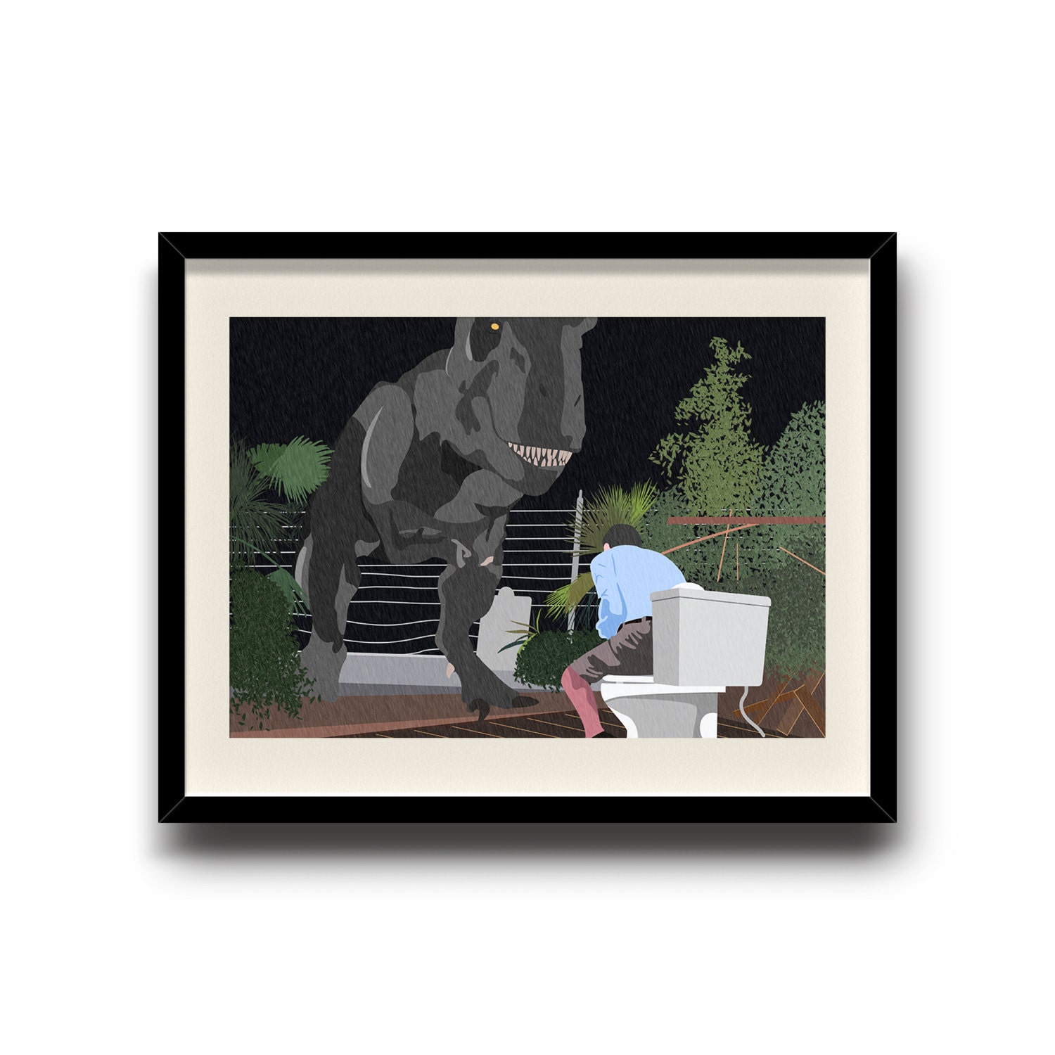 Jurassic Park minimalist poster Jurassic park digital art | Etsy