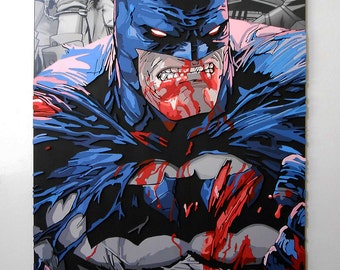The Dark Knight wall art, The Dark Knight wood wall art 3D wall decor, Scoll Saw art, wood art, 3D art