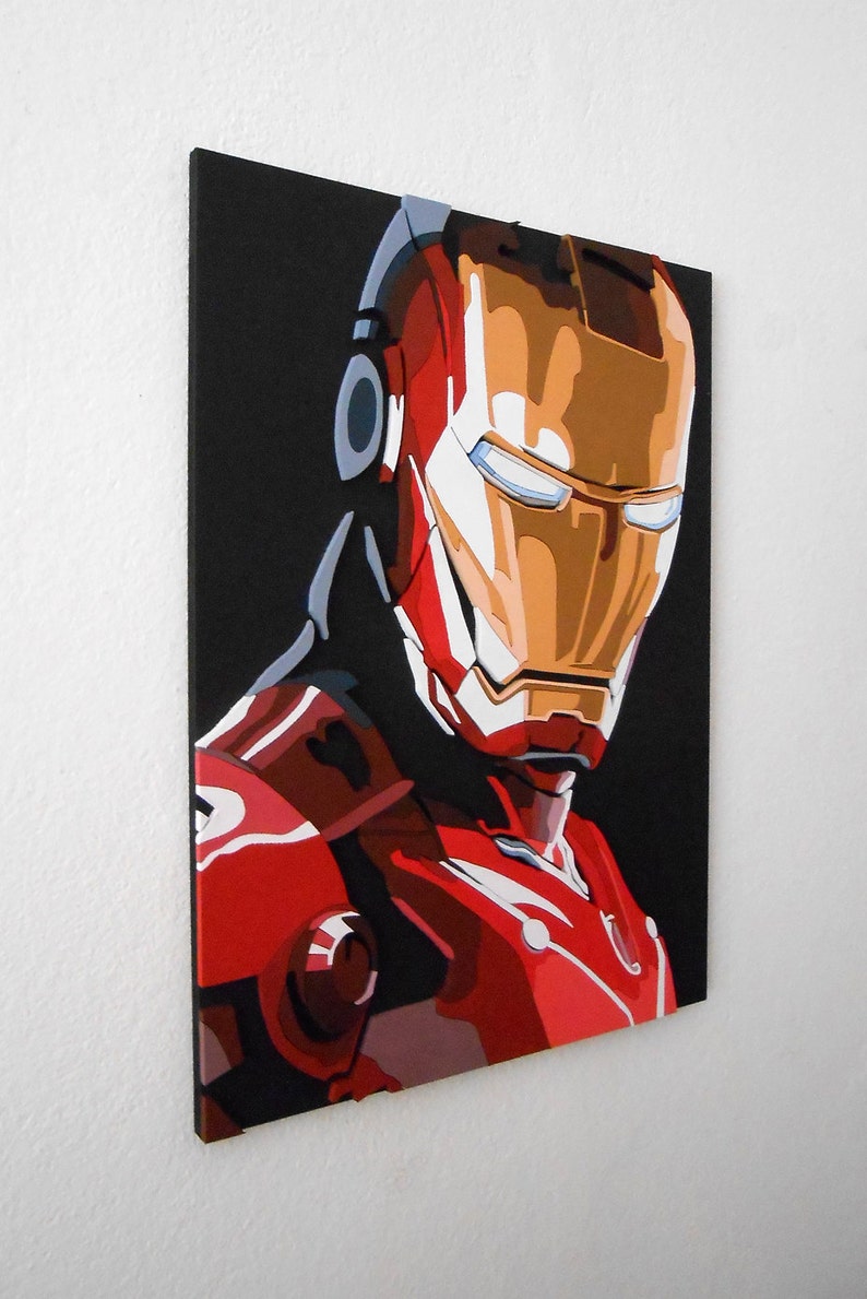 Iron Man Tony Stark wall art Etsy