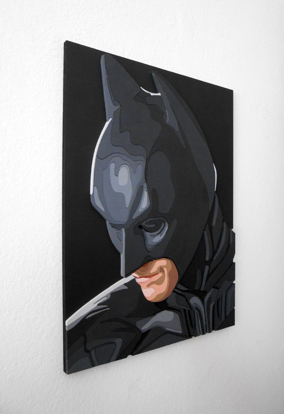 The Dark Knight Wall Art 3D Wall Decor Scroll Saw Art Wood Etsy UK